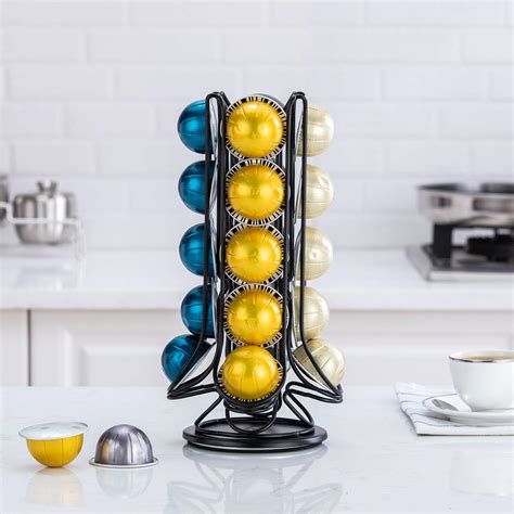 nespresso pod holder vertuo|FlagShip Vertuo Pod Holder Carousel Stand for Nespresso Vertuo。